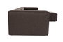 Atelier Del Sofa Sofá Esquinero Marrón Oscuro Lino 296x185x66 cm